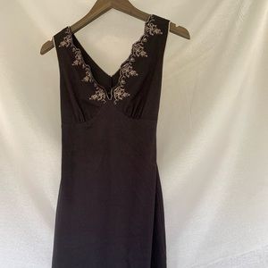 Zinc Embroidered Little Black Dress